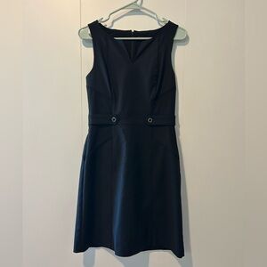 White House Black Market Black Midi Sheath Dress